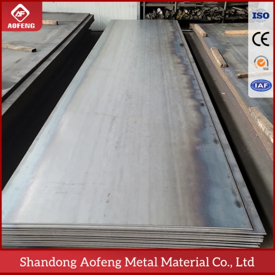 Placa de acero para puentes Placa de acero de aleación de carbono de 50 mm de espesor 16 mnq para construcción de puentes